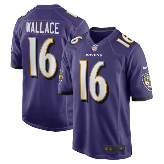 [FULLY STITCHED] Baltimore Ravens Tylan Wallace Purple Style 2 Limited Football Jersey 