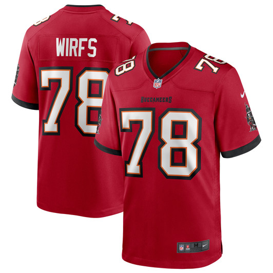 [FULLY STITCHED] Tampa Bay Buccaneers Tristan Wirfs Red Style 2 Limited Football Jersey 