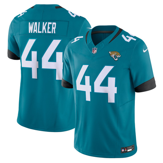 [FULLY STITCHED] Jacksonville Jaguars Travon Walker Teal Style 9 Limited Football Jersey 