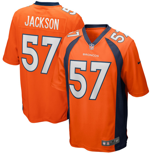 [FULLY STITCHED] Denver Broncos Tom Jackson Orange Limited Football Jersey 