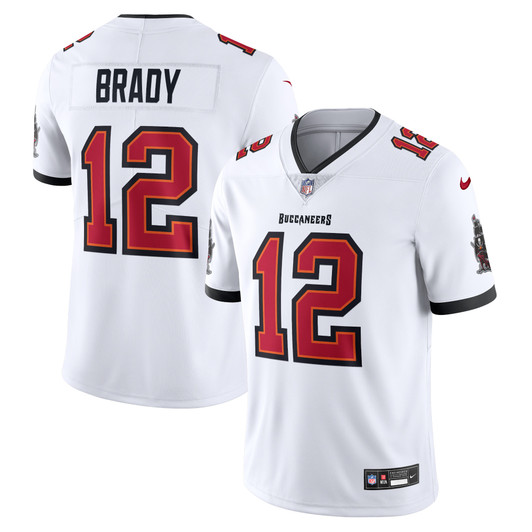 [FULLY STITCHED] Tampa Bay Buccaneers Tom Brady White Style 5 Limited Football Jersey 
