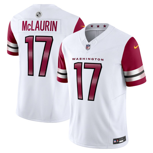 [FULLY STITCHED] Washington Commanders Terry Mclaurin White Style 5 Limited Football Jersey 