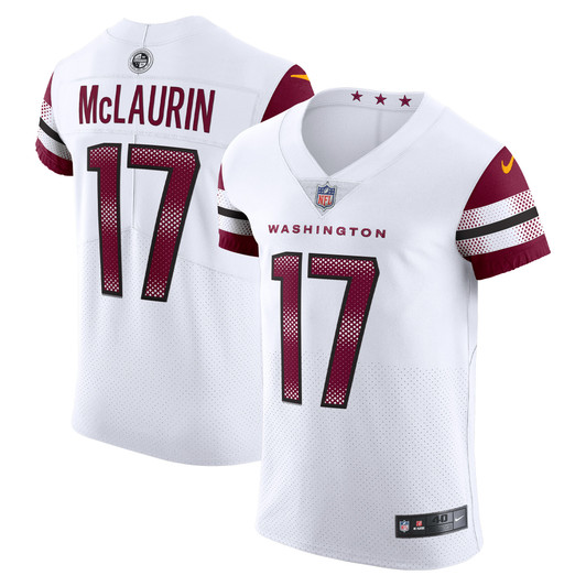 [FULLY STITCHED] Washington Commanders Terry Mclaurin White Style 6 Limited Football Jersey 