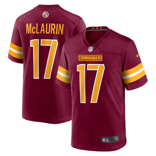[FULLY STITCHED] Washington Commanders Terry Mclaurin Burgundy Style 14 Limited Football Jersey 