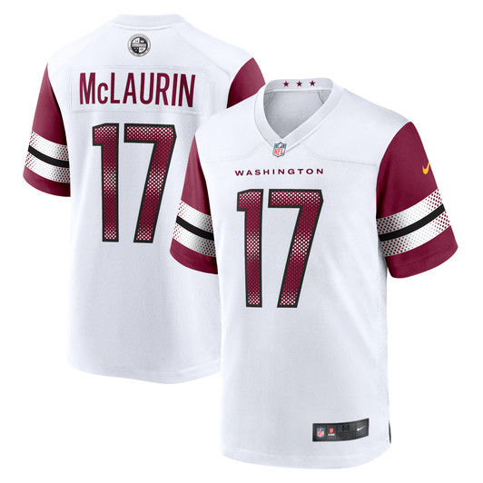 [FULLY STITCHED] Washington Commanders Terry Mclaurin White Style 7 Limited Football Jersey 