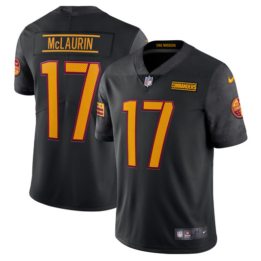 [FULLY STITCHED] Washington Commanders Terry Mclaurin Alternate Black Style 3 Limited Football Jersey 