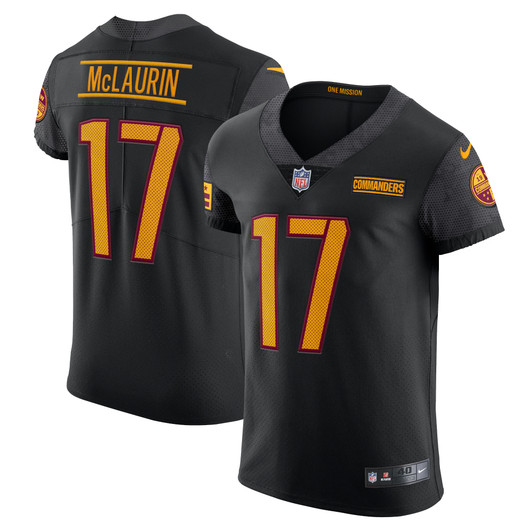 [FULLY STITCHED] Washington Commanders Terry Mclaurin Alternate Black Style 4 Limited Football Jersey 