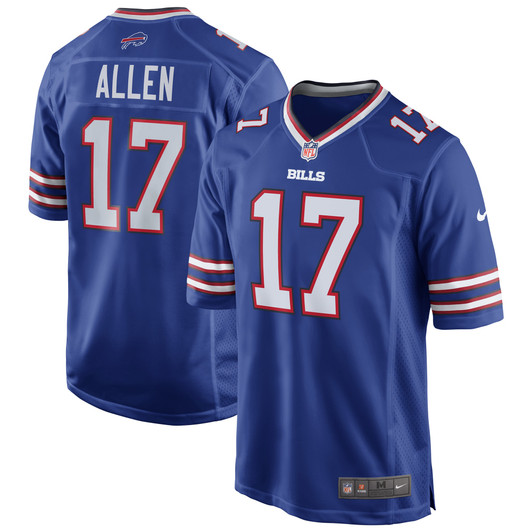 [FULLY STITCHED] Buffalo Bills Josh Allen Royal Style 17 Limited Football Jersey 