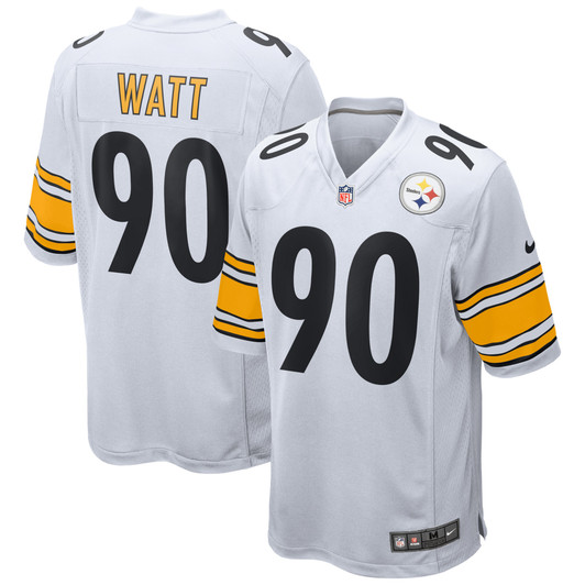 [FULLY STITCHED] Pittsburgh Steelers TJ Watt White Style 4 Limited Football Jersey 