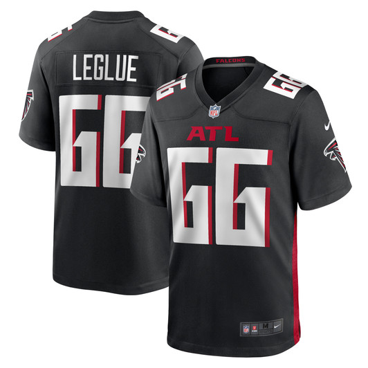 [FULLY STITCHED] Atlanta Falcons John Leglue Black Limited Football Jersey 