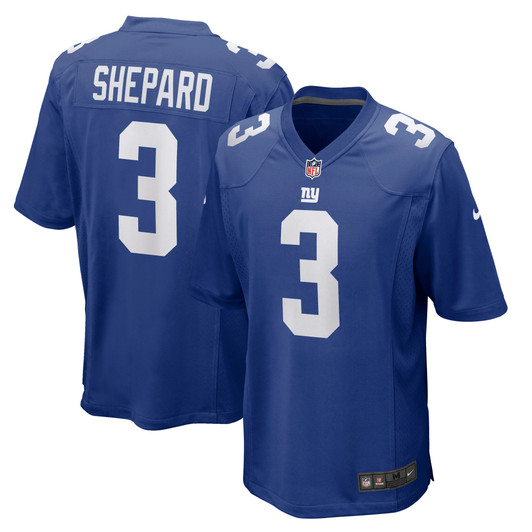 [FULLY STITCHED] New York Giants Sterling Shepard Royal Style 4 Limited Football Jersey 