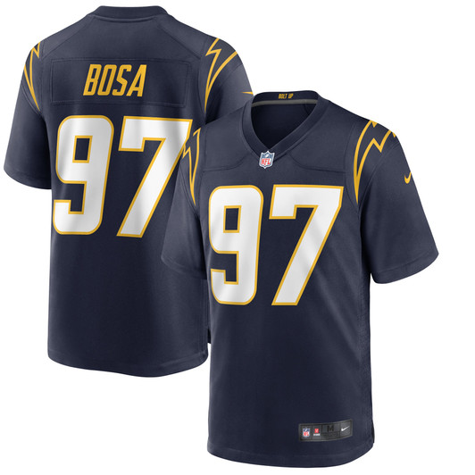 [FULLY STITCHED] Los Angeles Chargers Joey Bosa Alternate Navy Limited Football Jersey 
