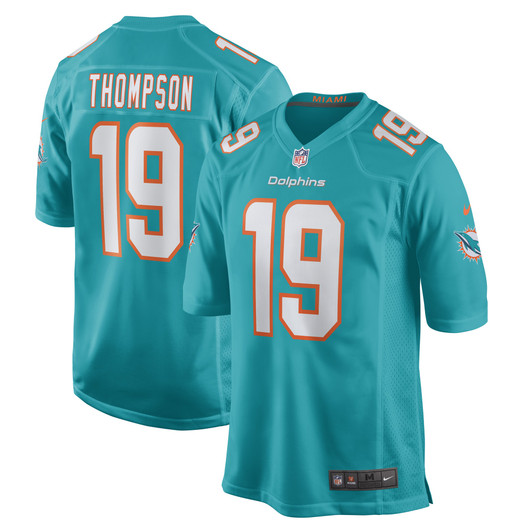 [FULLY STITCHED] Miami Dolphins Skylar Thompson Aqua Style 5 Limited Football Jersey 