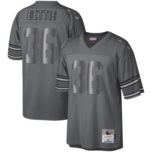 [FULLY STITCHED] Pittsburgh Steelers Jerome Bettis 1996 Metal Legacy Charcoal Limited Football Jersey 