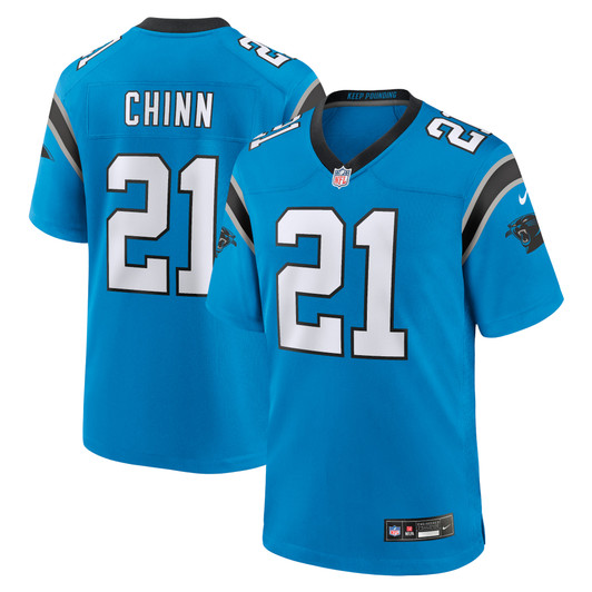 [FULLY STITCHED] Carolina Panthers Jeremy Chinn Alternate Blue Limited Football Jersey 