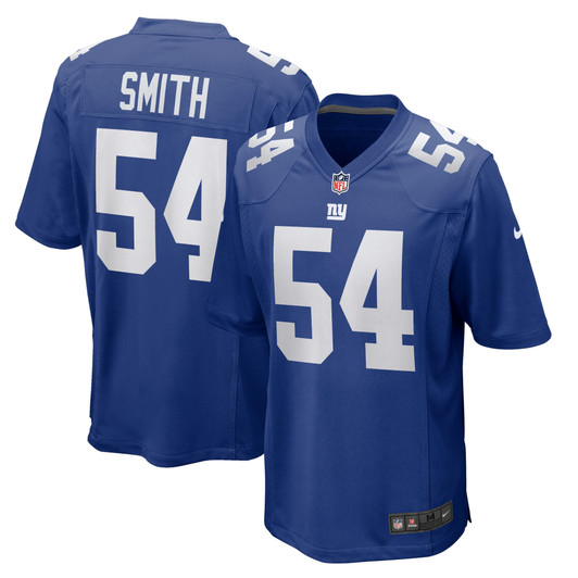 [FULLY STITCHED] New York Giants Jaylon Smith Home Royal Limited Football Jersey 