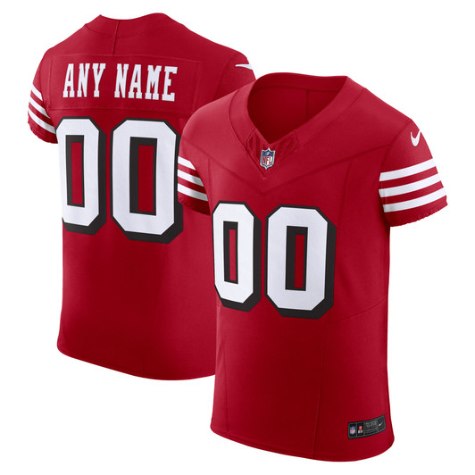 [FULLY STITCHED] San Francisco 49ers Alternate Scarlet Limited Football Jersey 