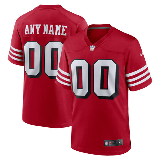 [FULLY STITCHED] San Francisco 49ers Alternate Scarlet Style 2 Limited Football Jersey 