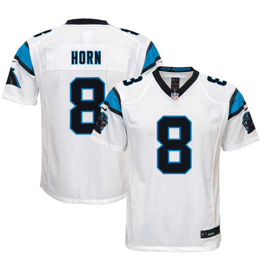 [FULLY STITCHED] Carolina Panthers Jaycee Horn White Style 2 Limited Football Jersey 