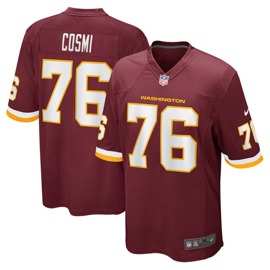 [FULLY STITCHED] Washington Football Team Sam Cosmi Burgundy Limited Football Jersey 