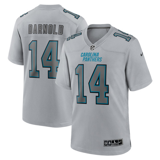 [FULLY STITCHED] Carolina Panthers Sam Darnold Atmosphere Gray Limited Football Jersey 