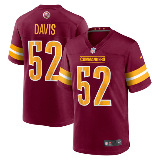 [FULLY STITCHED] Washington Commanders Jamin Davis Burgundy Style 3 Limited Football Jersey 