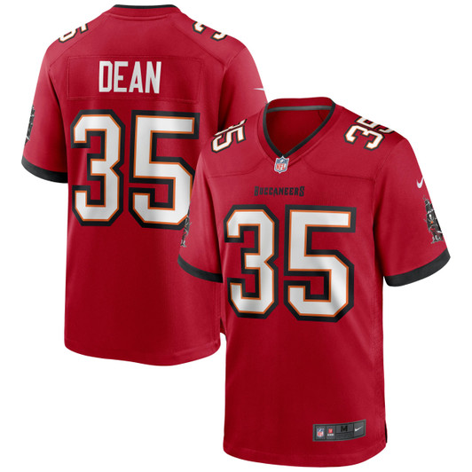 [FULLY STITCHED] Tampa Bay Buccaneers Jamel Dean Red Style 4 Limited Football Jersey 