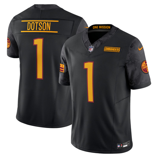 [FULLY STITCHED] Washington Commanders Jahan Dotson Alternate Black Style 2 Limited Football Jersey 