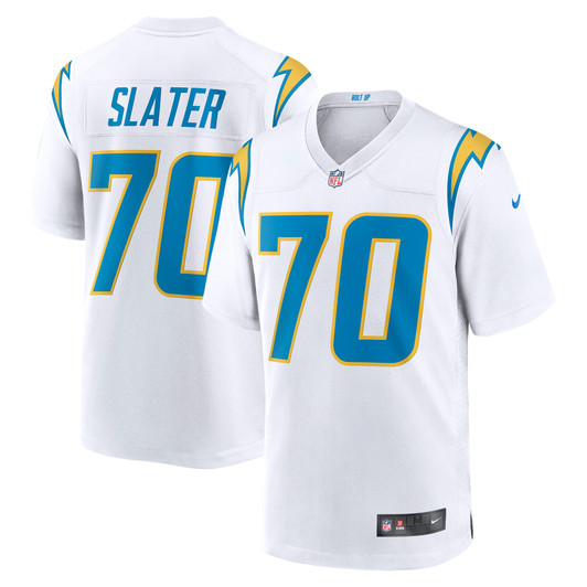 [FULLY STITCHED] Los Angeles Chargers Rashawn Slater White Limited Football Jersey 