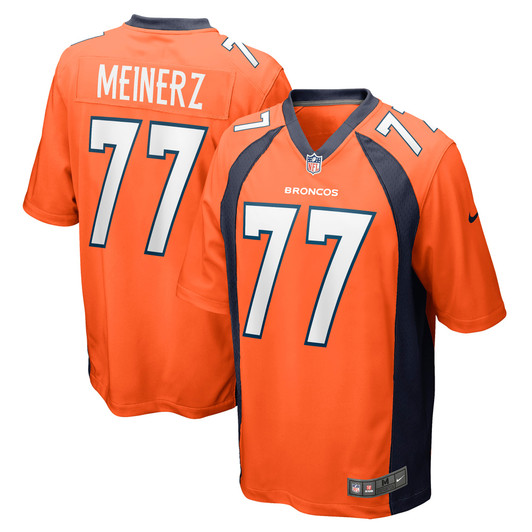 [FULLY STITCHED] Denver Broncos Quinn Meinerz Orange Style 4 Limited Football Jersey 