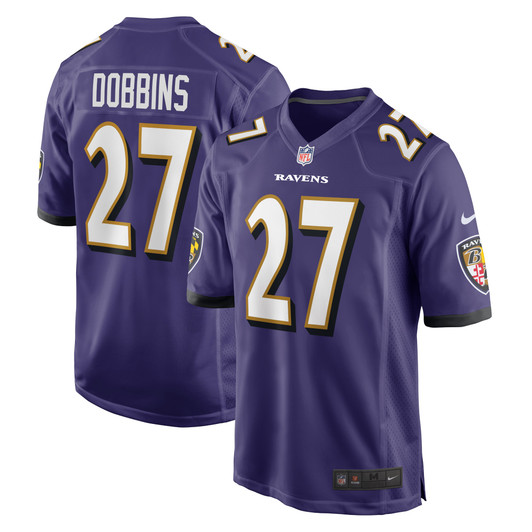 [FULLY STITCHED] Baltimore Ravens JK Dobbins Purple Style 2 Limited Football Jersey 