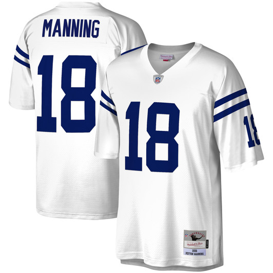 [FULLY STITCHED] Indianapolis Colts Peyton Manning Legacy White Limited Football Jersey 
