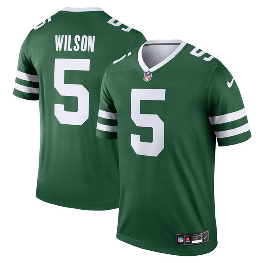 [FULLY STITCHED] New York Jets Garrett Wilson Legacy Green Style 11 Limited Football Jersey 
