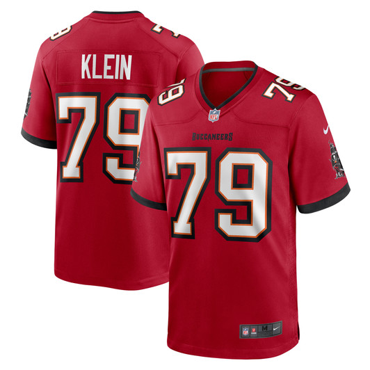 [FULLY STITCHED] Tampa Bay Buccaneers Elijah Klein Red Style 2 Limited Football Jersey 