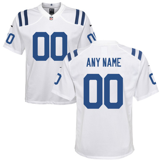 [FULLY STITCHED] Indianapolis Colts White Style 5 Limited Football Jersey 