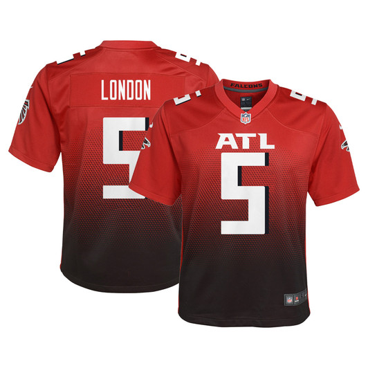 [FULLY STITCHED] Atlanta Falcons Drake London Red Style 2 Limited Football Jersey 