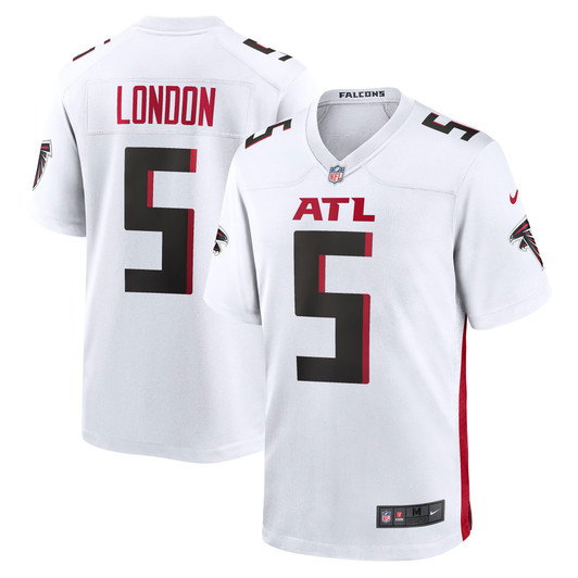 [FULLY STITCHED] Atlanta Falcons Drake London Away White Limited Football Jersey 