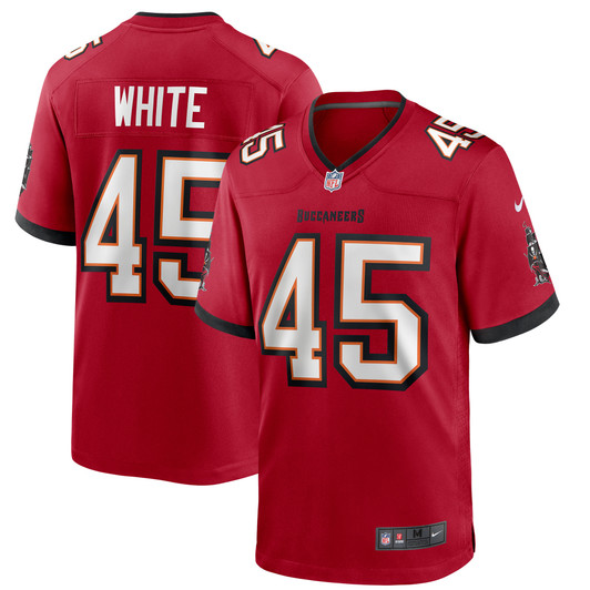 [FULLY STITCHED] Tampa Bay Buccaneers Devin White Red Style 8 Limited Football Jersey 