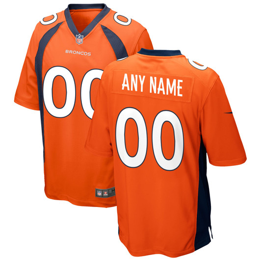 [FULLY STITCHED] Denver Broncos Orange Style 4 Limited Football Jersey 