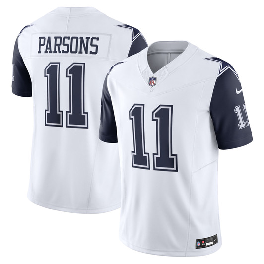 [FULLY STITCHED] Dallas Cowboys Micah Parsons White Style 8 Limited Football Jersey 