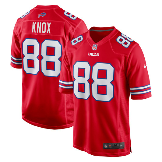 [FULLY STITCHED] Buffalo Bills Dawson Knox Alternate Red Limited Football Jersey 