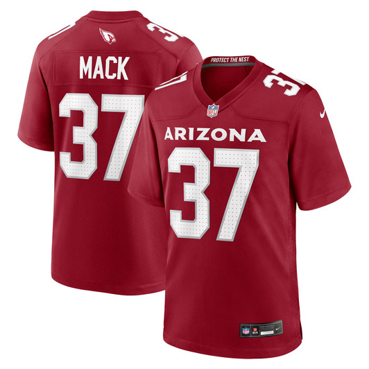 [FULLY STITCHED] Arizona Cardinals Marlon Mack Cardinal Limited Football Jersey 