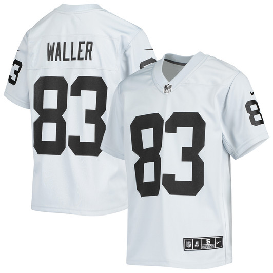 [FULLY STITCHED] Las Vegas Raiders Darren Waller Inverted Silver Limited Football Jersey 