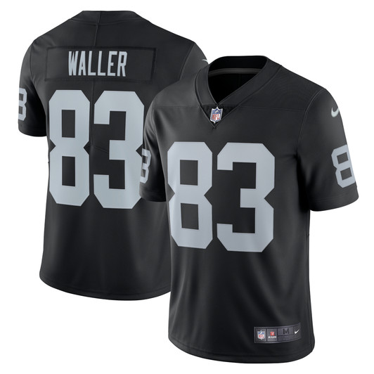 [FULLY STITCHED] Las Vegas Raiders Darren Waller Black Style 7 Limited Football Jersey 