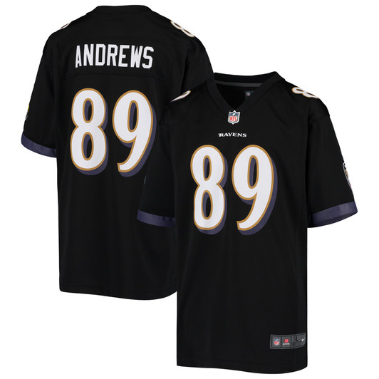 [FULLY STITCHED] Baltimore Ravens Mark Andrews Black Style 2 Limited Football Jersey 