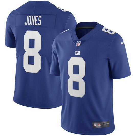 [FULLY STITCHED] New York Giants Daniel Jones Royal Style 2 Limited Football Jersey 