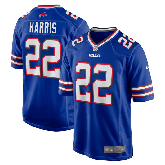 [FULLY STITCHED] Buffalo Bills Damien Harris Royal Style 3 Limited Football Jersey 