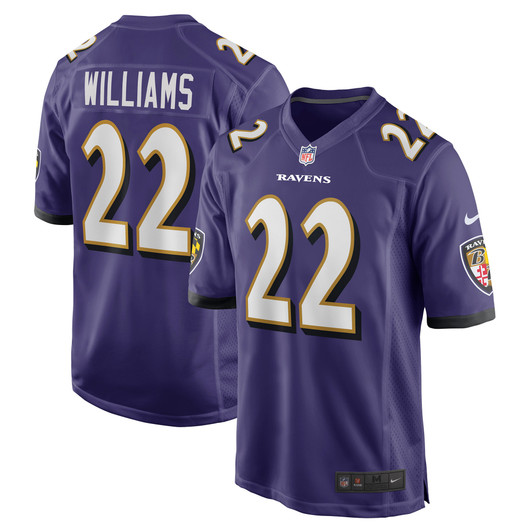 [FULLY STITCHED] Baltimore Ravens Damarion Williams Purple Style 3 Limited Football Jersey 