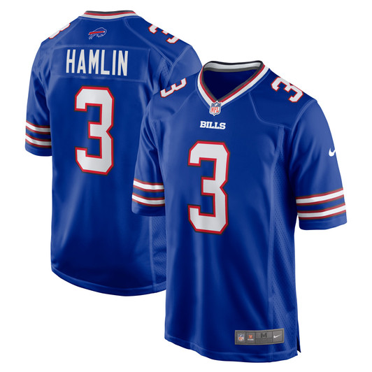 [FULLY STITCHED] Buffalo Bills Damar Hamlin Royal Style 4 Limited Football Jersey 
