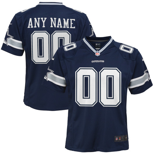 [FULLY STITCHED] Dallas Cowboys Navy Style 4 Limited Football Jersey 